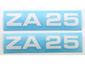 Set autocolante MOGA 2 piese Lățime 95mm Înălțime 17mm pentru Zündapp ZA 25, Kreidler MF 4, MF 2
