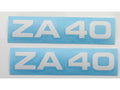 Set autocolante MOGA 2 piese lățime aprox. 95mm înălțime 17mm pentru Kreidler, Zündapp și alte modele