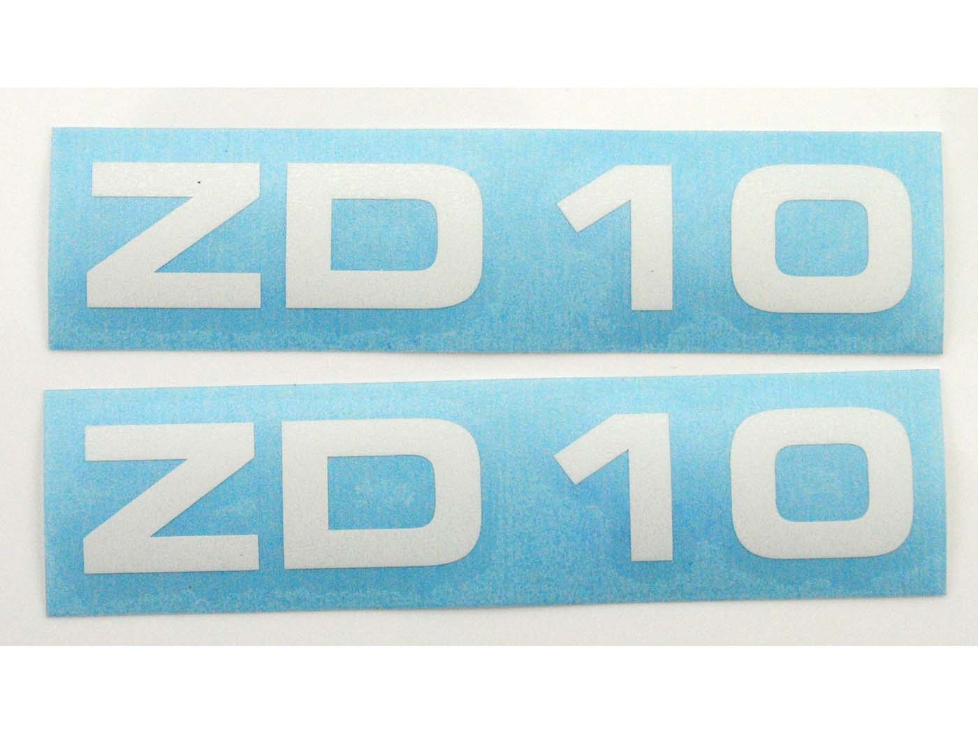 Set Autocolante MOGA 2 bucăți lățime 95mm înălțime 17mm pentru Zündapp ZD 10 Mofa 49cc