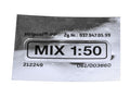 Autocolant rezervor "Mix 1:50" 37x12mm universal
