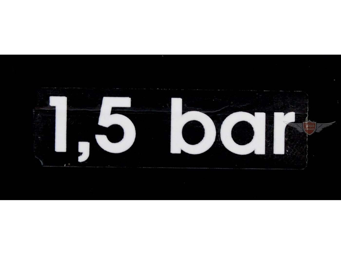 Autocolant 1,5 bar negru-alb pentru Hercules K 125 BW V1, V2