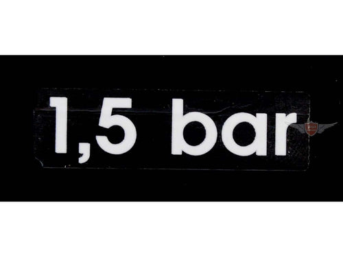 Autocolant 1,5 bar negru-alb pentru Hercules K 125 BW V1, V2