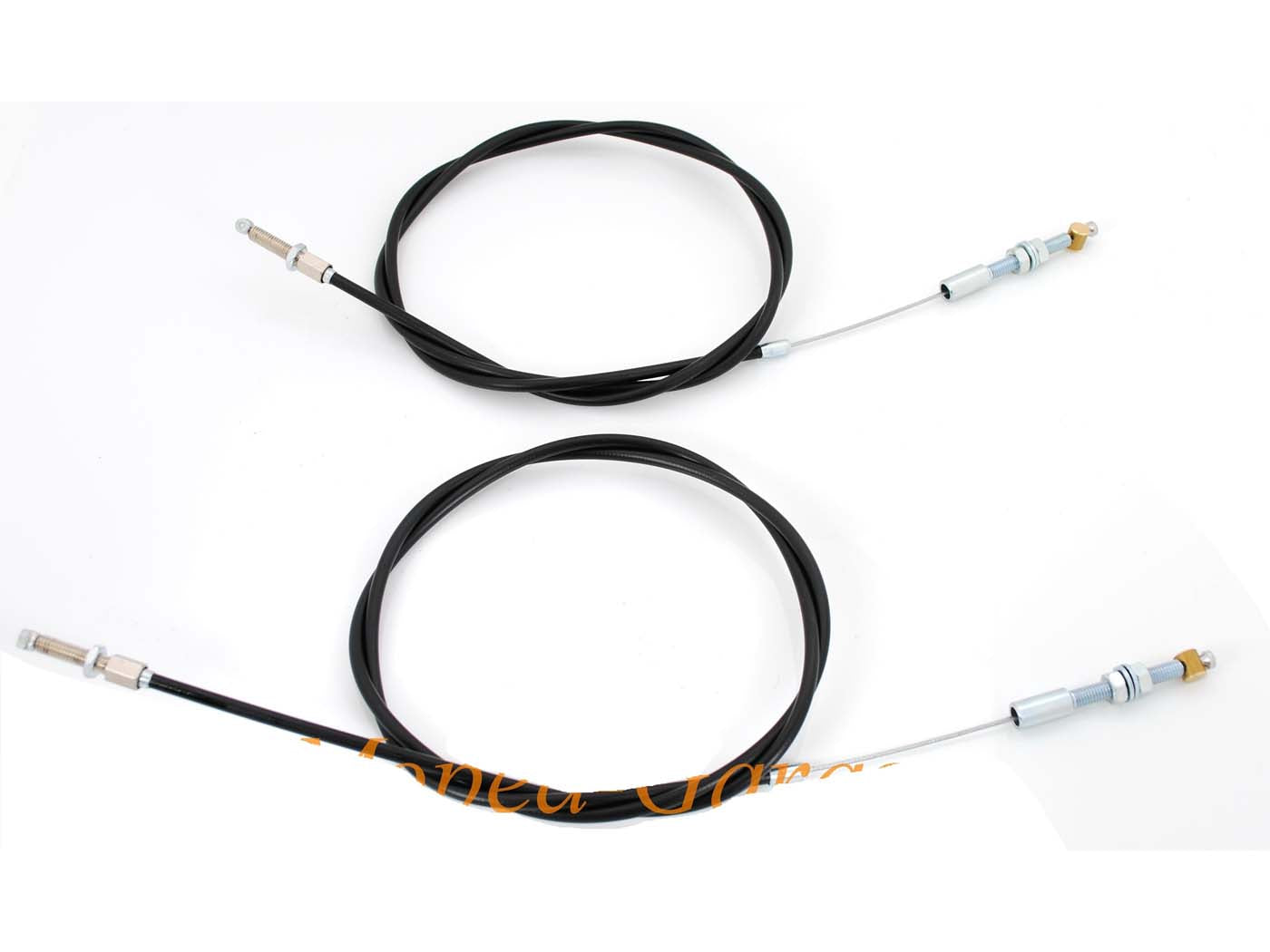 Set cabluri schimbător MOGA 2 bucăți negru pentru Zündapp, Kreidler Flory MF 20, MF 22, Simson și alte modele