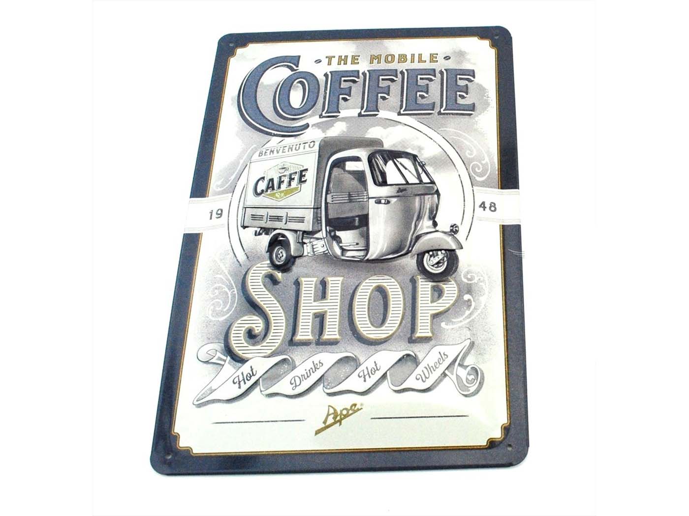 Placă Metalică Decorativă Coffee 300x200 mm universal