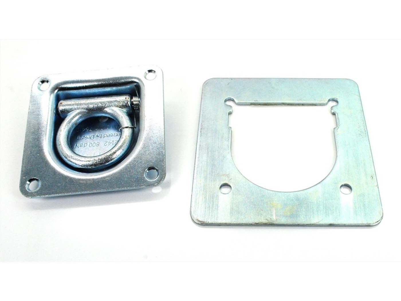 Suport fixare galvanizat 105x105mm cu contraplacă 140x135mm pentru Kreidler Florett, MF 4, MF 2, Flory și alte modele