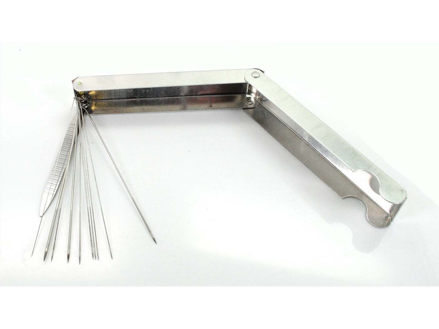 Set alezoare duze cutie aluminiu 11 piese pentru Piaggio Ciao, Kreidler Flory, Zündapp ZD și alte modele