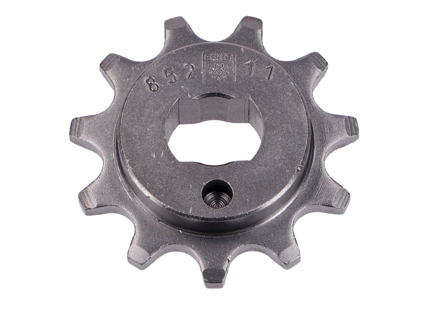 Pinion Esjot oțel 11 dinți montaj oval 11x16mm pentru Zündapp ZD 20, ZL 25, ZE 40, ZX 25