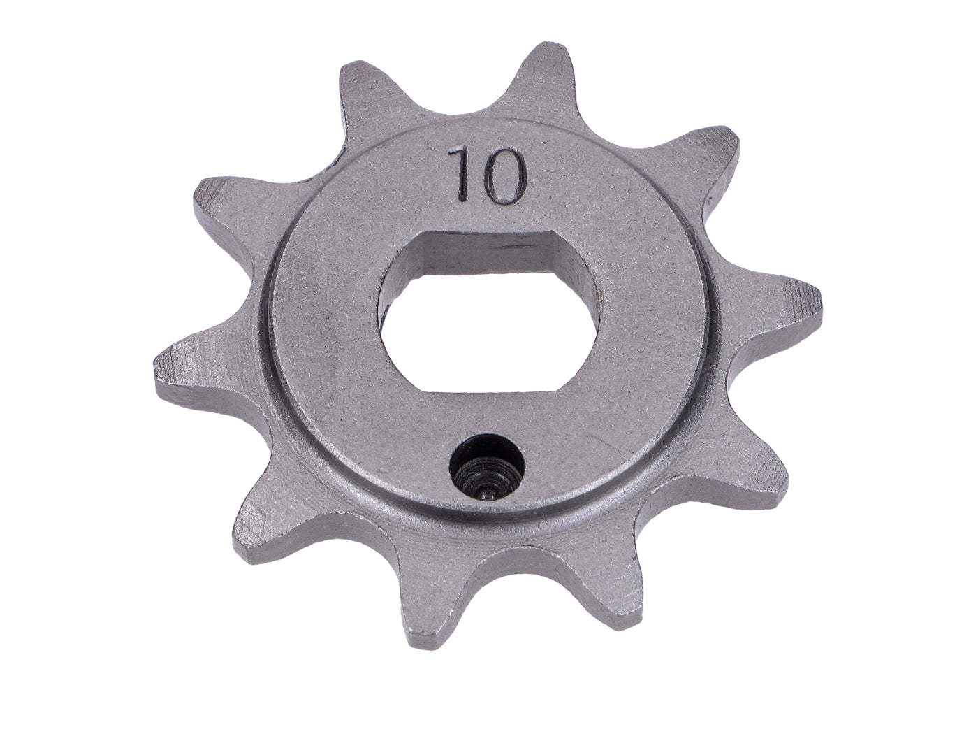 Pinion 10 dinți armat 15x12mm pentru Kreidler Flory, Florett, LF, LH, RMC și alte modele
