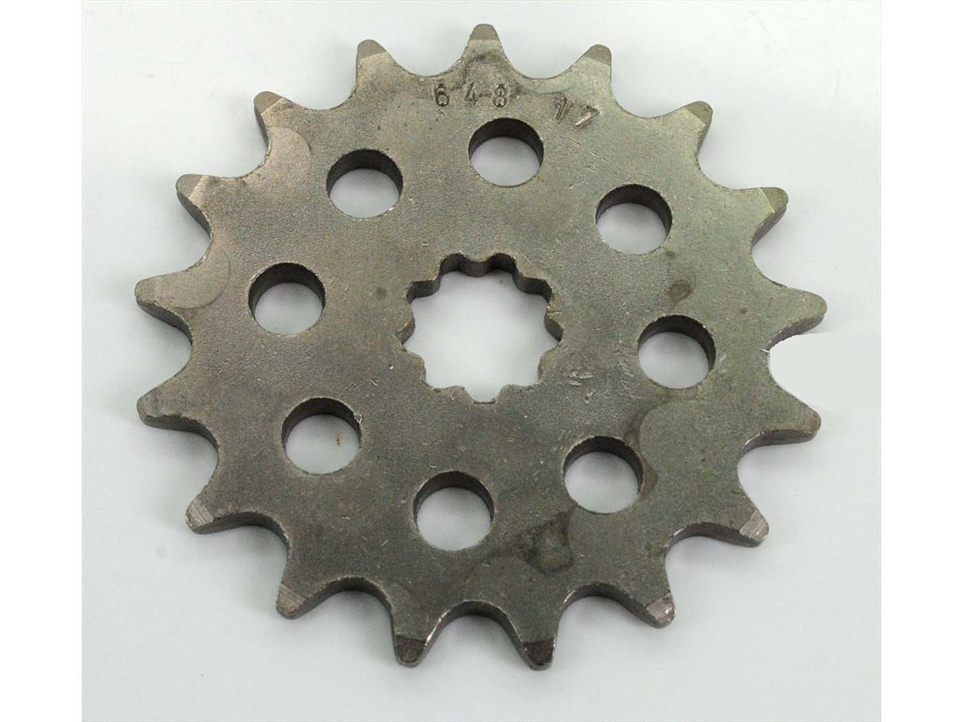 Pinion Esjot oțel 17 dinți 17/14mm pentru Puch Maxi, MS 50, VS 50, MV 50, DS 50 și alte modele