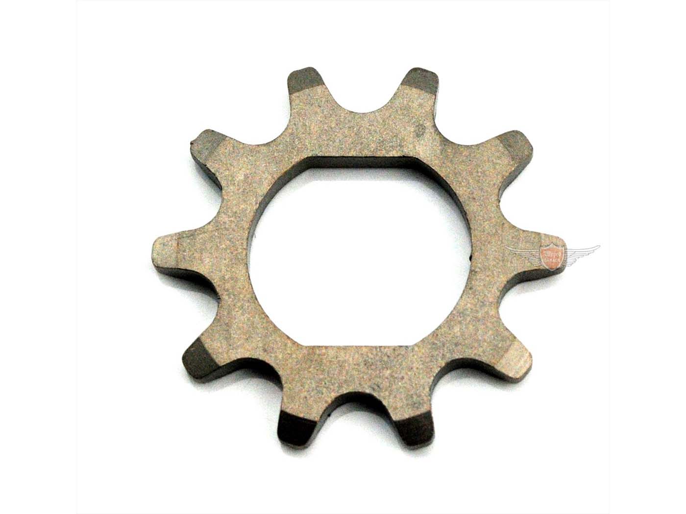 Pinion Esjot oțel 10 dinți montaj oval 25 x 22mm pentru Zündapp Automatik (444-02) 72-75, High Riser (444-04) 72-75