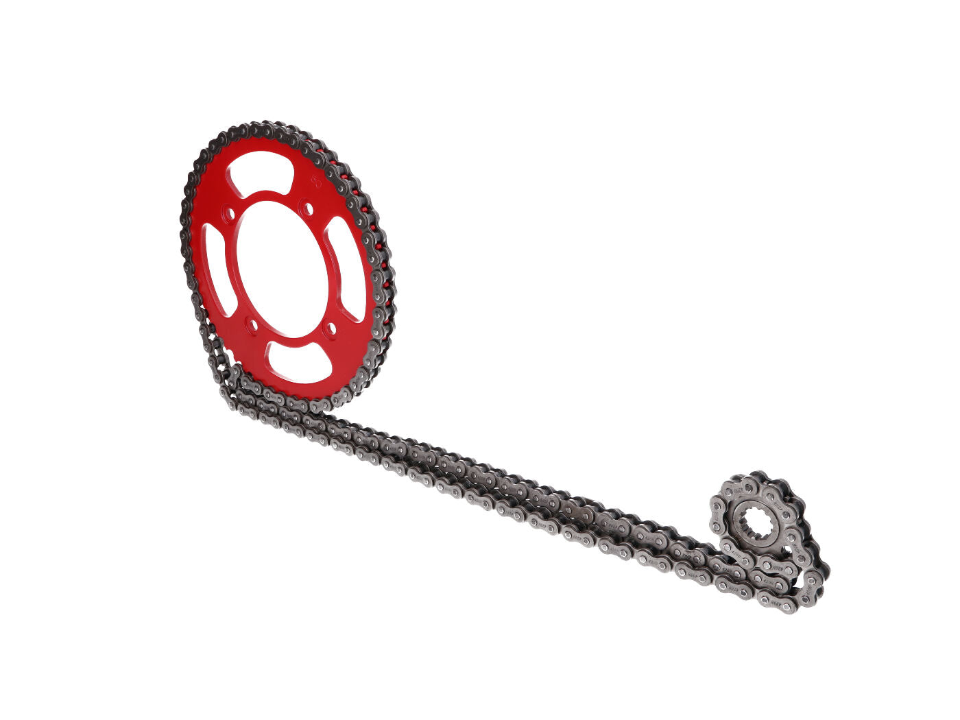 Set de lanț 101 Octane 11/50 dinți roșu pentru Beta RR 50 Motard