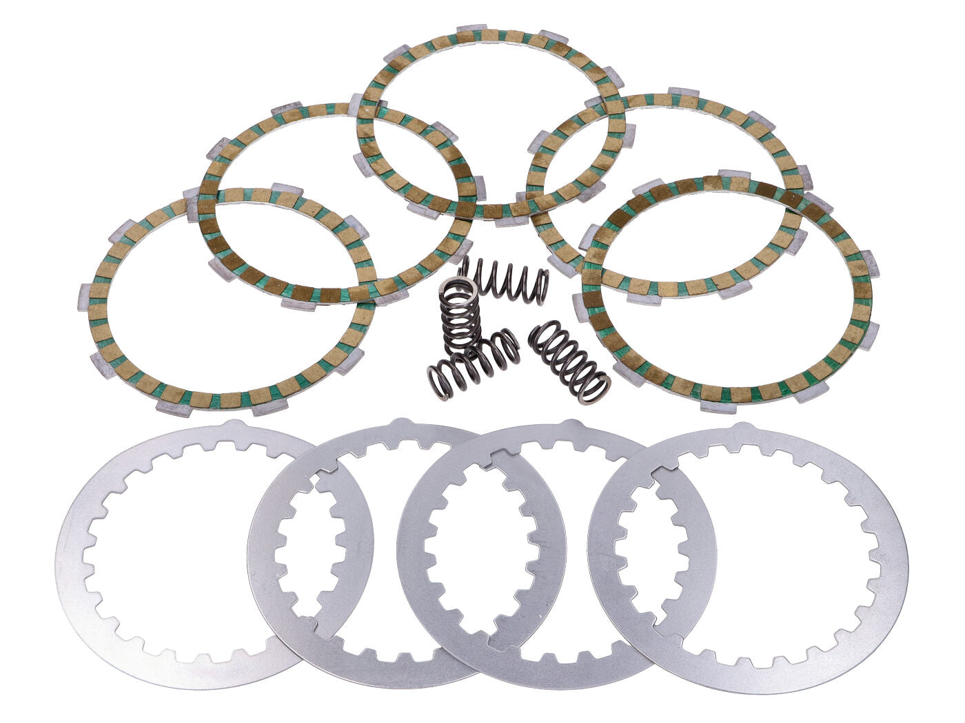 Set discuri ambreiaj MVT Allumage ranforsat 5 fricțiuni pentru Rieju, Beta, Motorhispania, Aprilia, Yamaha și alte mărci (AM6)