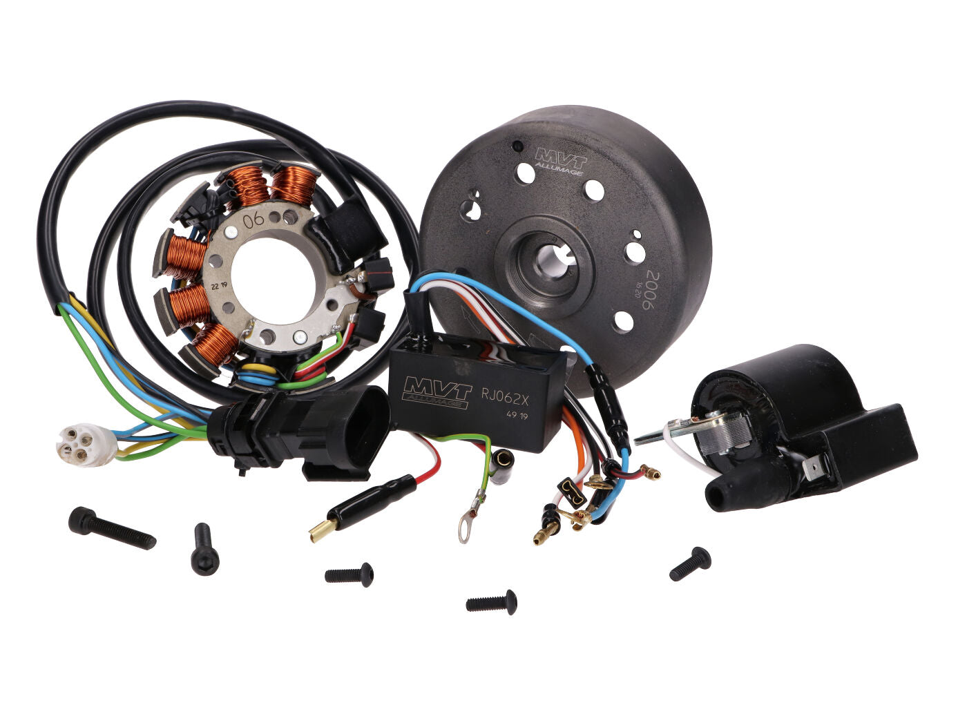 Sistem de aprindere MVT Allumage Millenium pentru Piaggio, Gilera, Aprilia, Vespa Modern, Derbi și alte modele