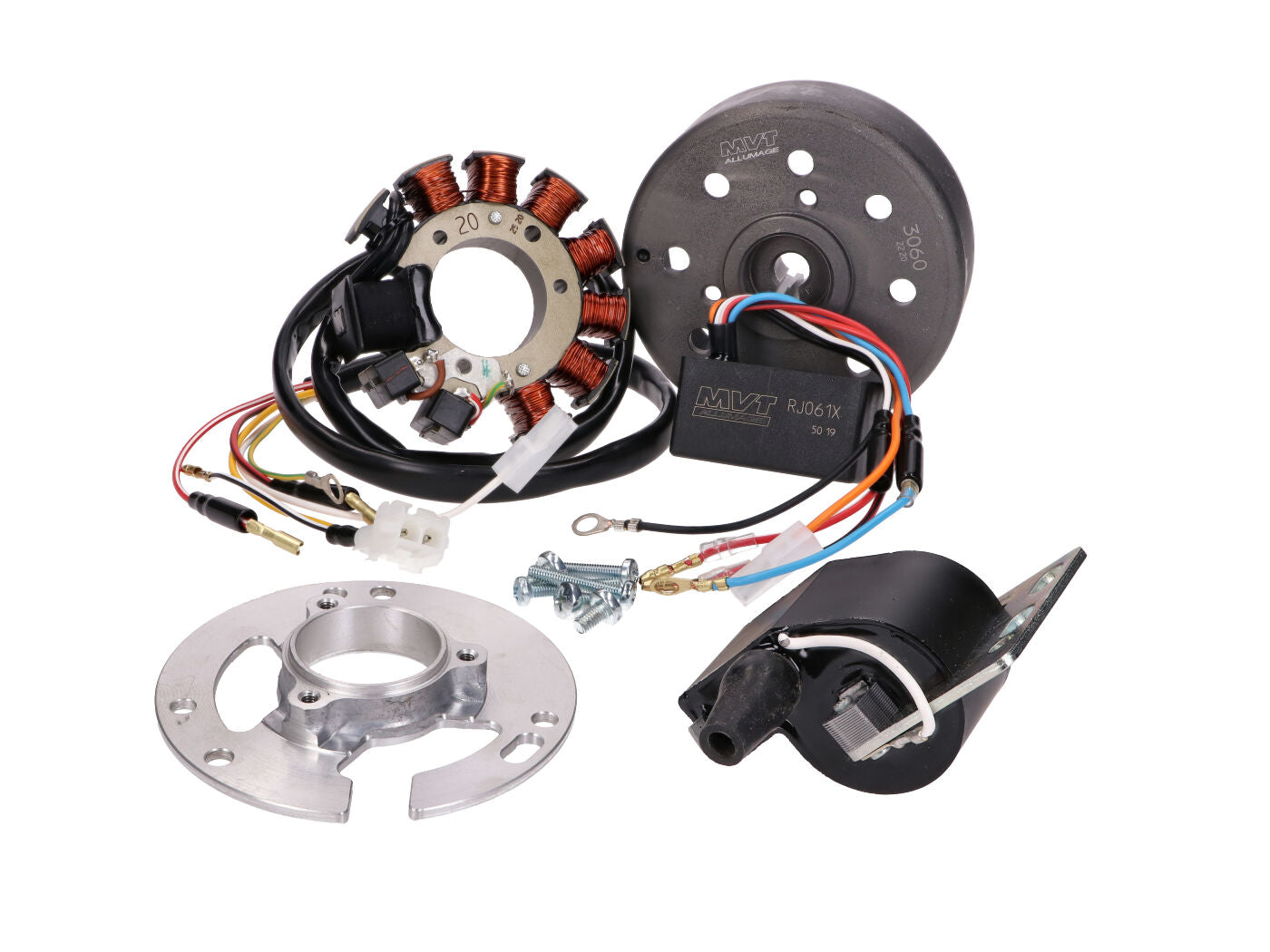 Sistem de aprindere MVT Allumage Millenium cu pedală de pornire pentru Derbi, Gilera, Aprilia și alte mărci (EBE, D50B0)
