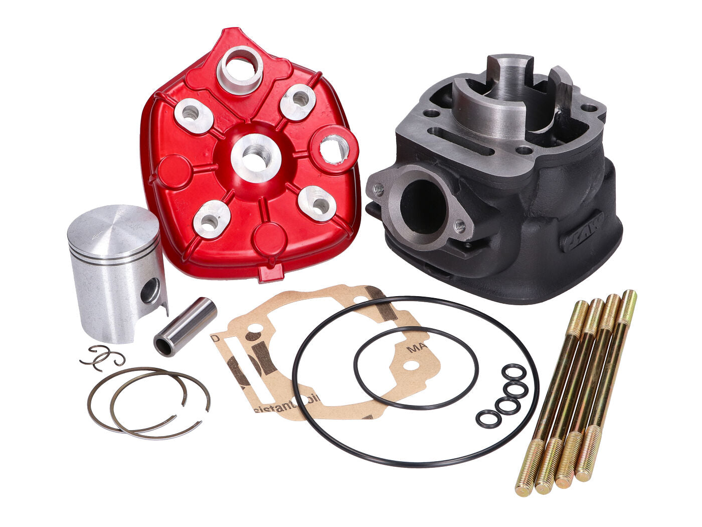 Kit Cilindru MVT Iron Max 50cc pentru Derbi, Aprilia, Gilera și alte modele (motor D50B0)