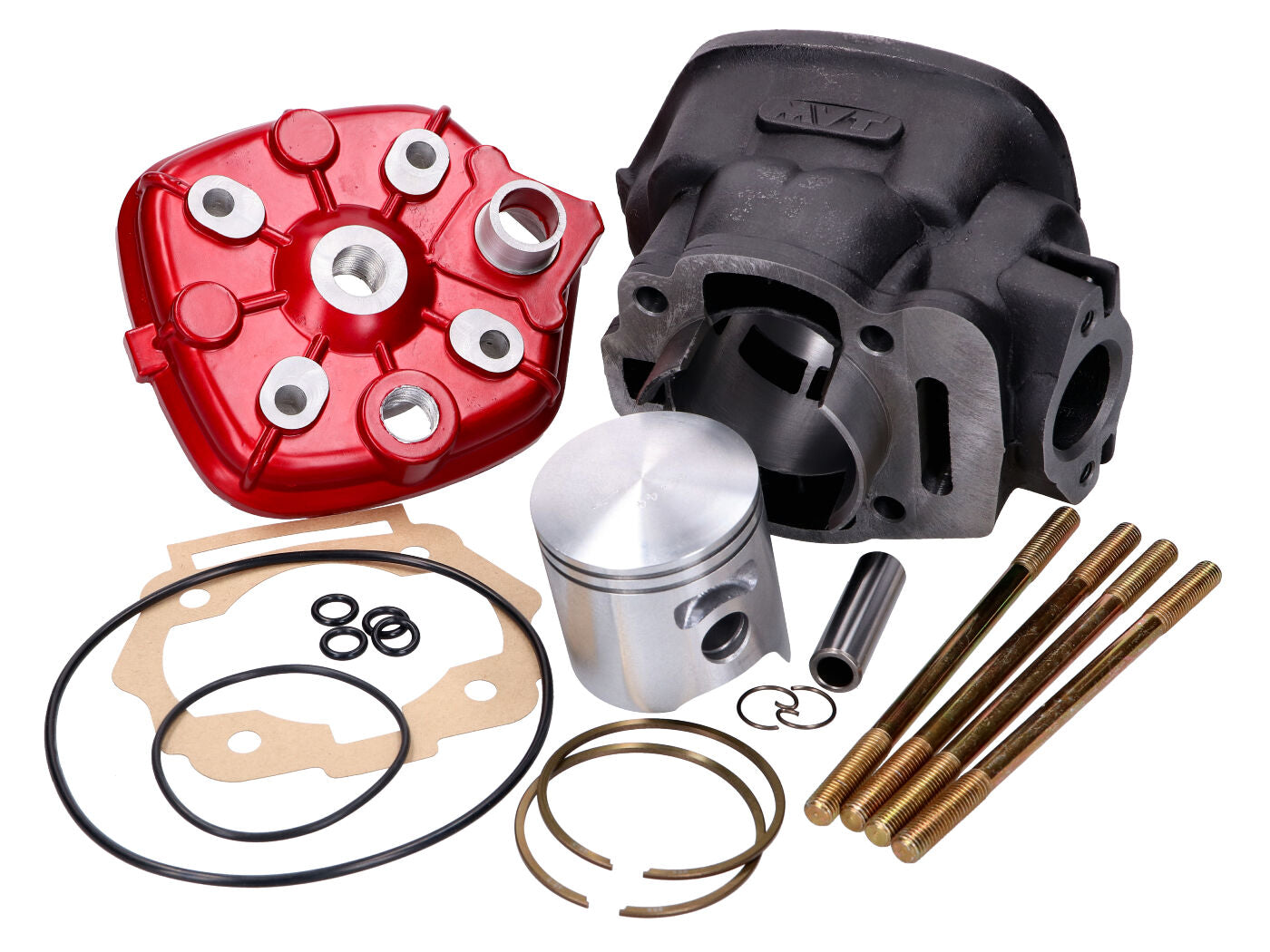 Kit Cilindru MVT Iron Max 75cc pentru motor Piaggio / Derbi D50B - Derbi, Aprilia, Gilera și alte mărci