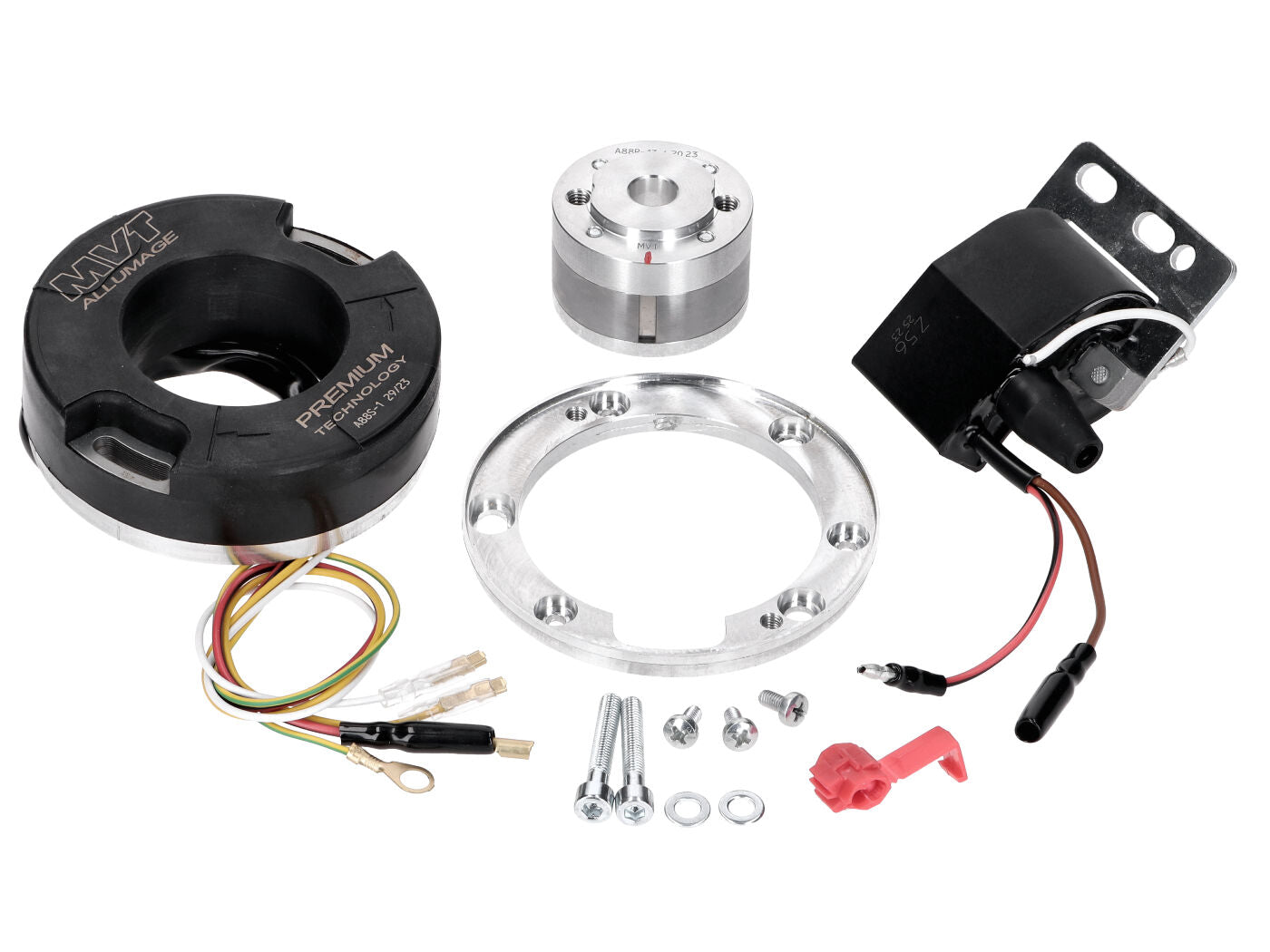 Sistem de aprindere rotor intern MVT Allumage Premium V2 cu lumini pentru MBK, Yamaha AM6 2003- 12 poli