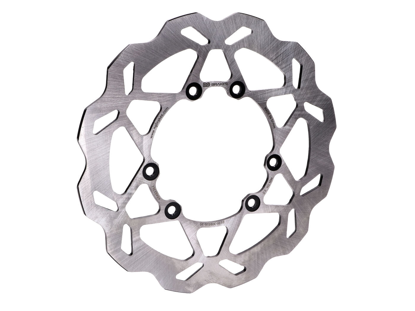 Disc de frână NG Brake Disc Wavy 260mm pentru Rieju MRX, SMX, MRT, Tango, Marathon și alte modele