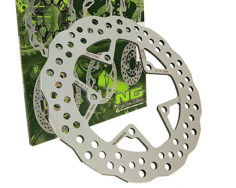 Disc de frână NG Brake Disc Wavy pentru Yamaha Cygnus XC125 X, BWs 125 ie, MBK Flame XC125 X, X-Over 125 ie