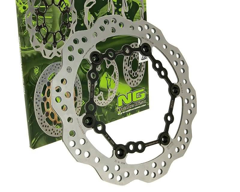 Disc de frână NG Brake Disc Wavy flotant pentru Yamaha X-Max 125i, T-Max 500i, Majesty 400i și alte modele