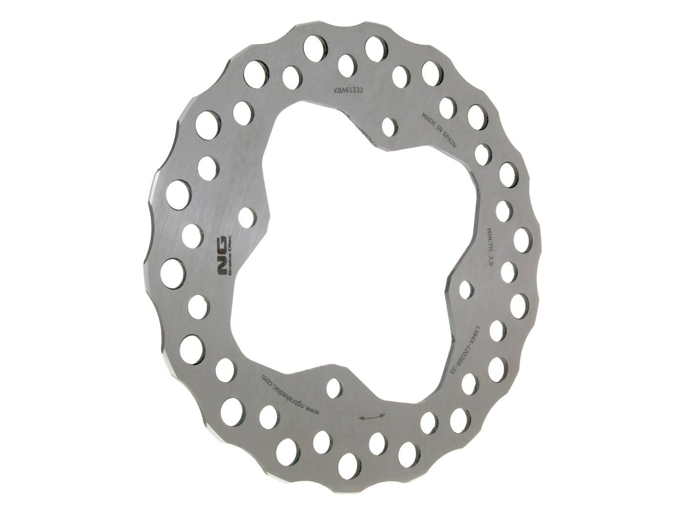 Disc de frână NG Brake Disc Wavy pentru Kymco MXU 400, MXU 500, Maxxer 400, Maxxer 450i, MXU 450i și alte modele, Arctic Cat 250