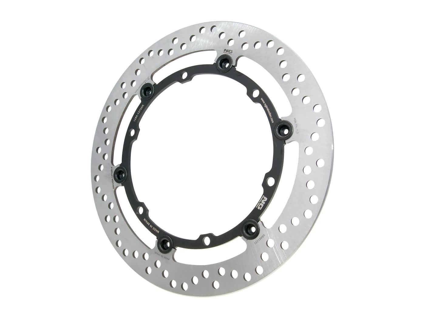 Disc de frână NG Brake Disc flotant față pentru Yamaha MT-125i, YZF-R 125 4T LC (2014-2017)