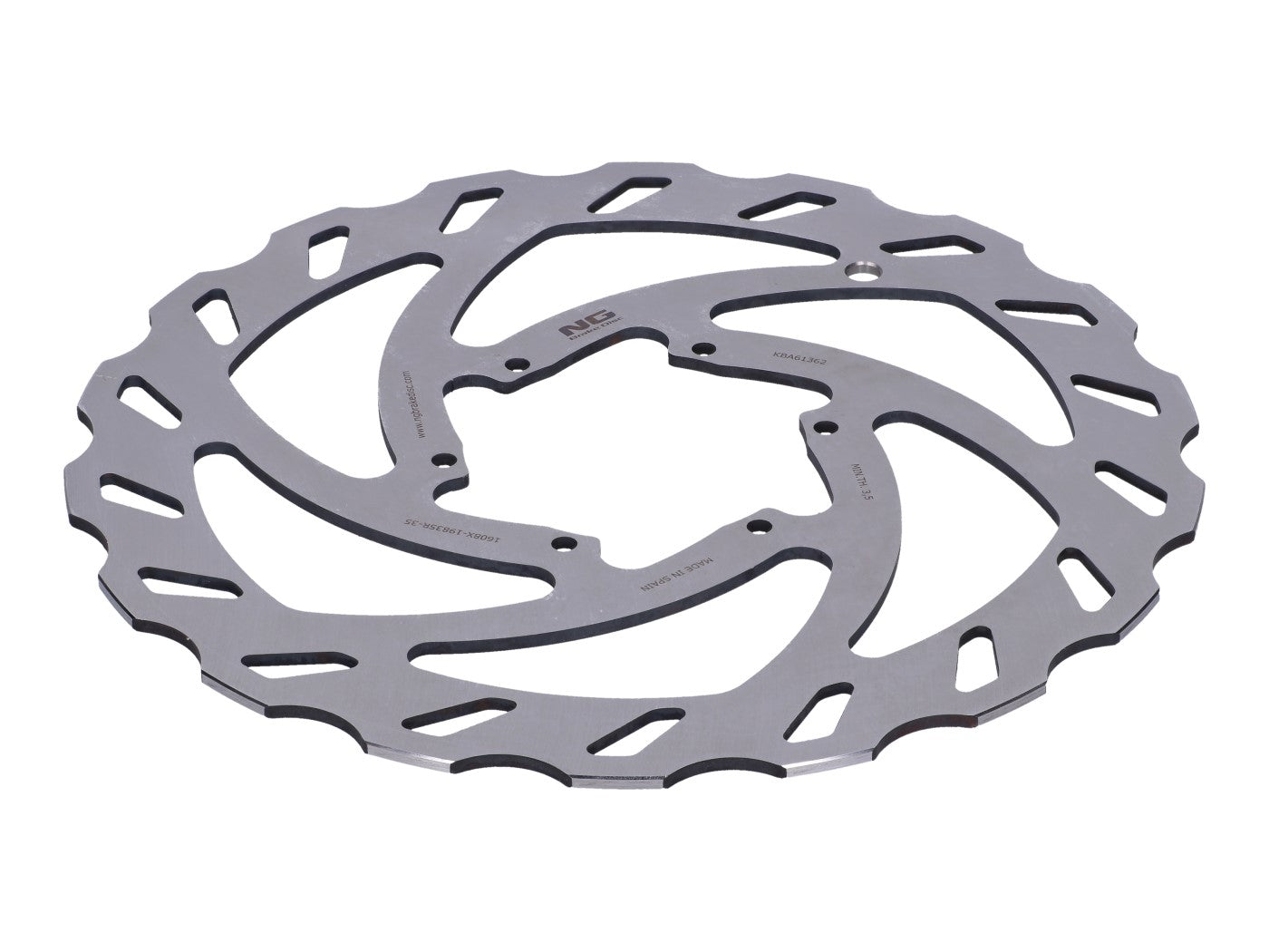 Disc de frână NG Brake Disc Wavy pentru Aprilia RS, RS4, Motorhispania RX, KN2, Beta RR și alte modele