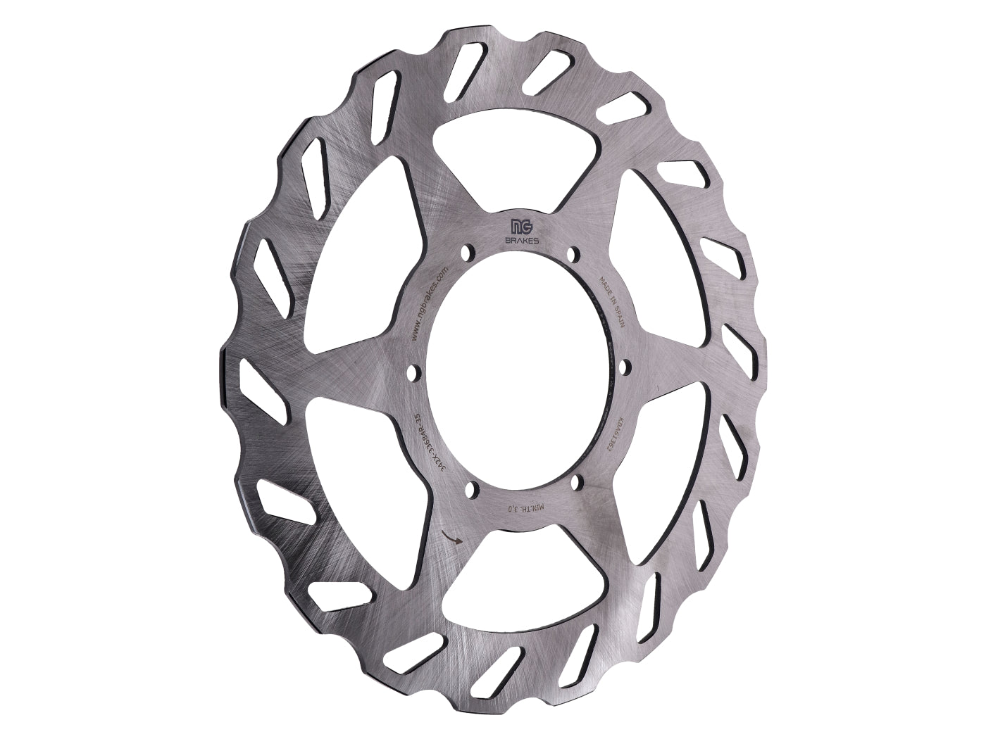 Disc de frână NG Brake Disc tip val pentru Beta RR, Motorhispania RX, RYZ, Peugeot XPS, XR6 50