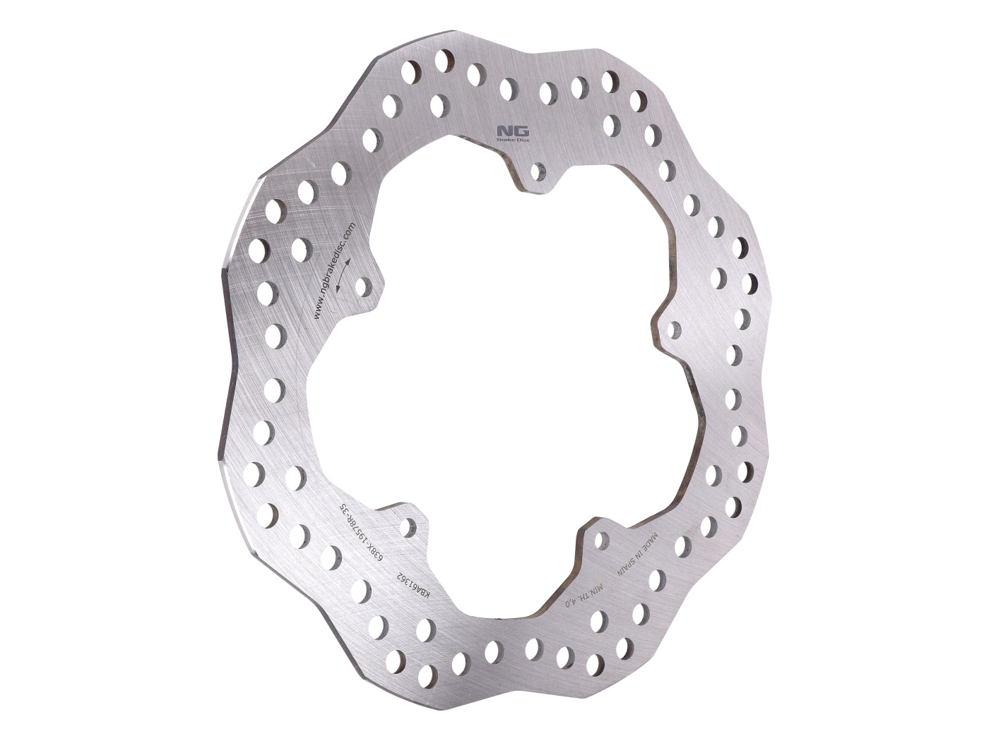Disc de frână NG Brake Disc ondulat pentru Gilera DNA, Fuoco, Piaggio MP3, Hexagon