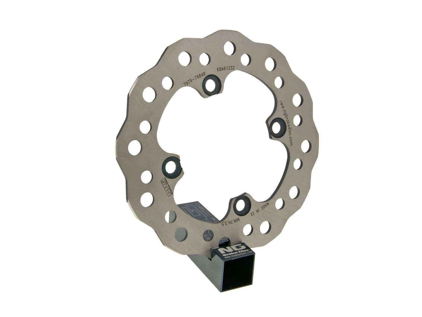 Disc de frână NG Brake Disc Wavy spate pentru Kawasaki KX85, KX100