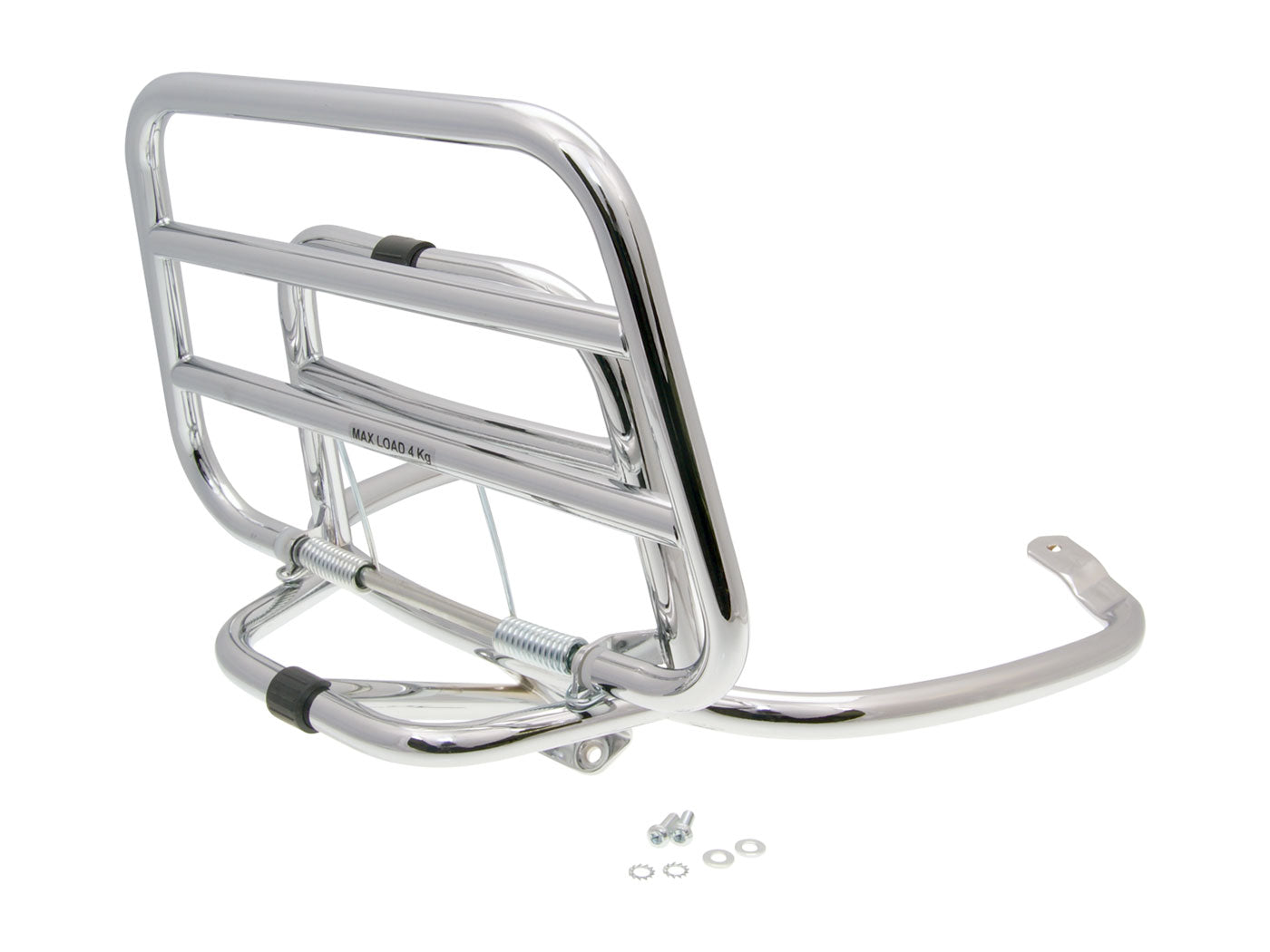 Suport top case Vespa OEM pliabil cromat pentru Vespa Primavera / Sprint și alte modele