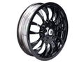 Jantă față Piaggio 12 inch 3.00x12 neagră pentru Vespa Sprint, GTS, GTV, GT 50-150cc și alte modele