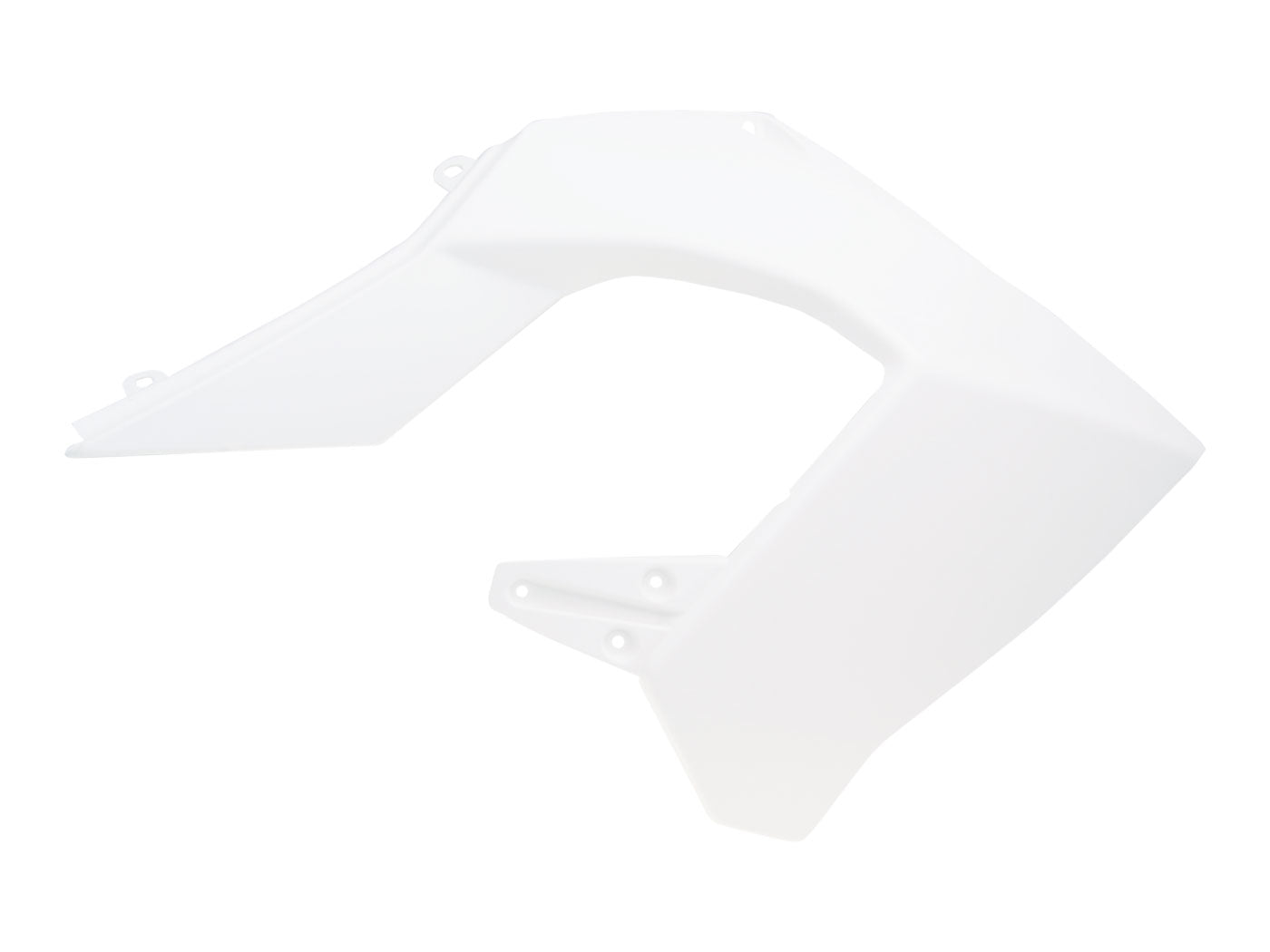 Carenaj rezervor dreapta Piaggio OEM alb pentru Derbi Senda 50 R DRD Pro, Senda 50 SM DRD Pro