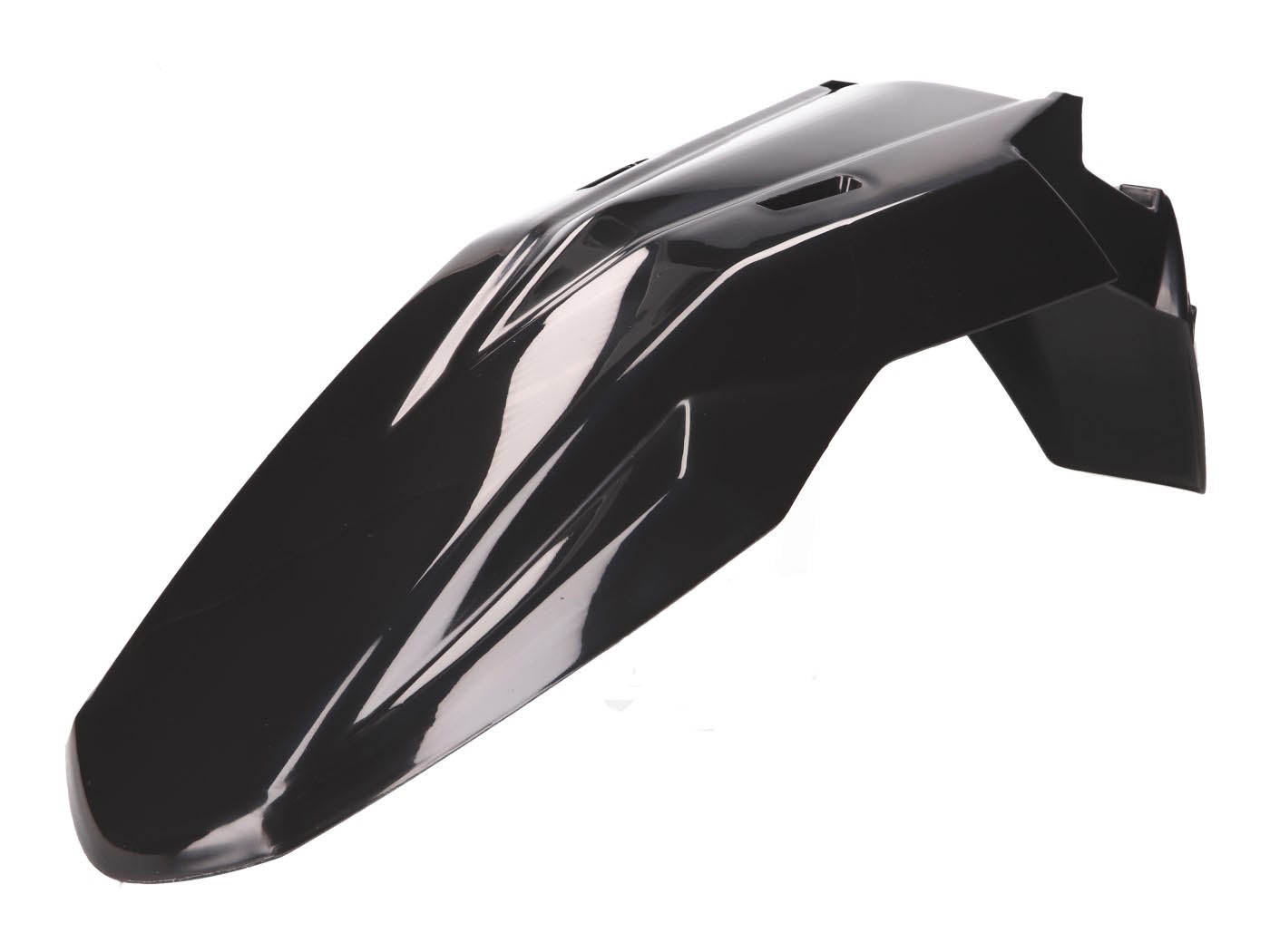 Aripă față Piaggio OEM neagră pentru Derbi Senda, Aprilia RX, SX, Gilera RCR, SMT 50 Euro4 2018- și alte modele