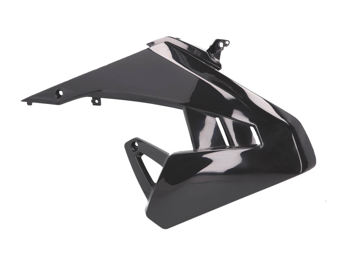 Carenaj rezervor dreapta Piaggio OEM negru pentru Aprilia SX 50, RX 50 Euro4 2018-