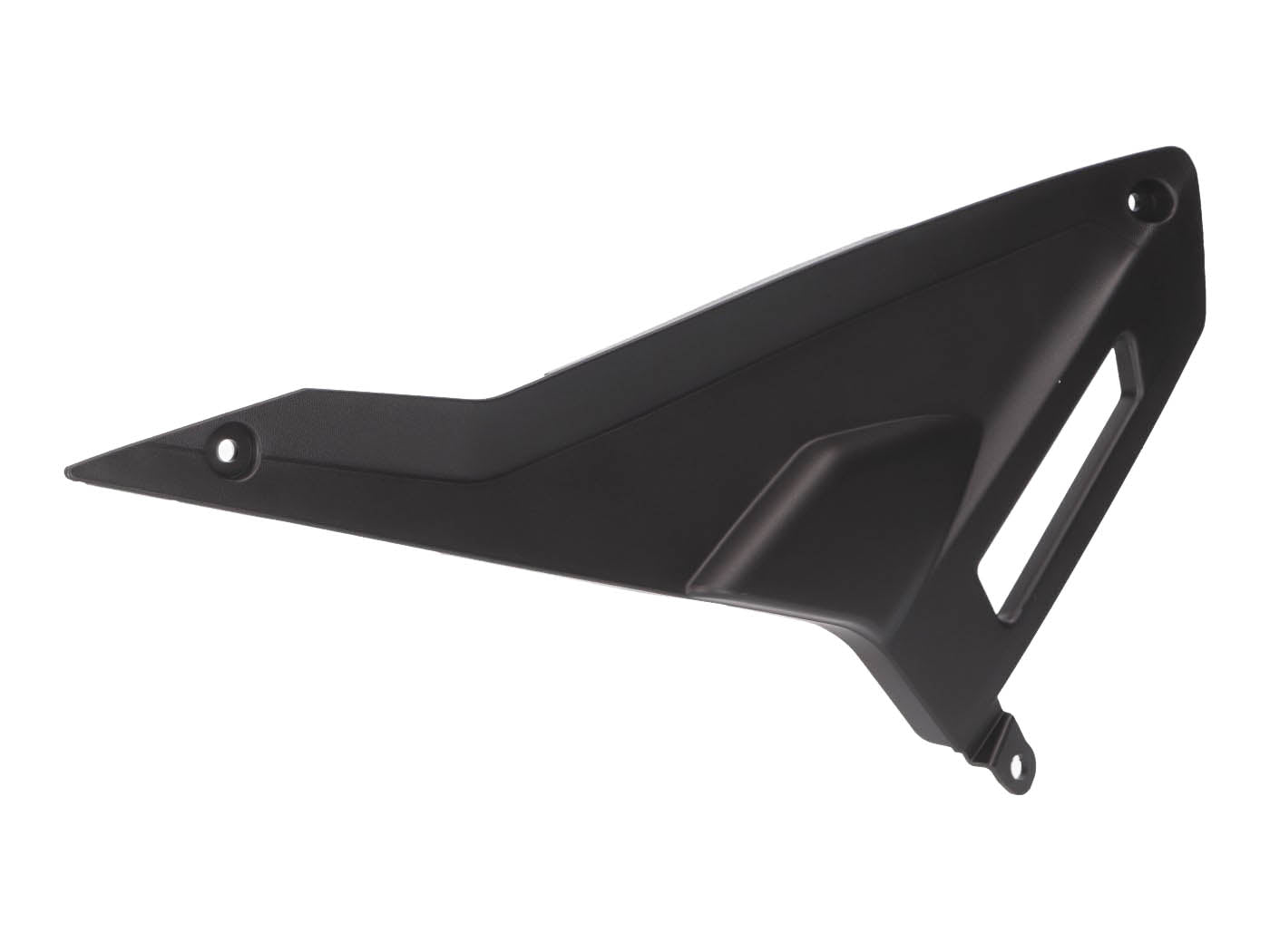 Panou lateral stânga față Piaggio OEM negru pentru Derbi Senda, Aprilia RX, SX, Gilera RCR, SMT 50 Euro4 2018-