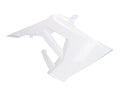 Capac rezervor dreapta OEM Piaggio alb pentru Derbi Senda 50 R, Senda 50 SM, Gilera RCR 50 și alte modele Euro4 2018-