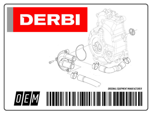Autocolant Derbi pentru Senda 50 R X-Treme, Senda 50 SM X-Treme 2018- E4 (D50B)