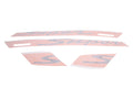 Set autocolante Vespa „Super" OEM portocaliu pentru GTS 300 ie Super, GTS 300 ie Super Sport, GTS 300 ie 4V și alte modele