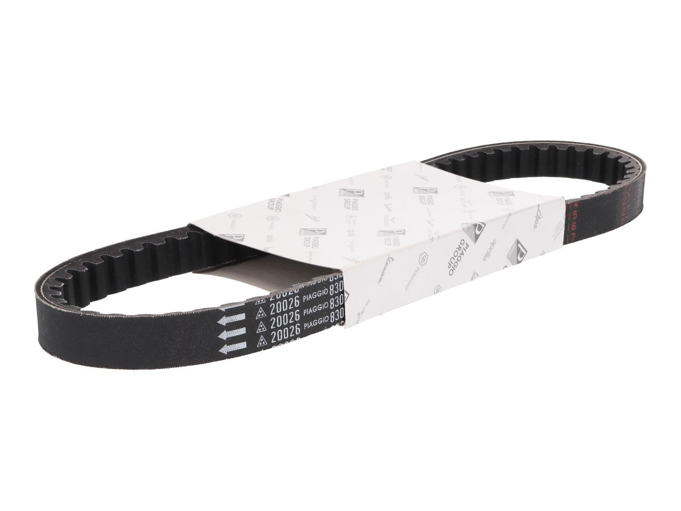 Curea transmisie Piaggio tip OEM 732mm versiune scurtă pentru Vespa Modern, Piaggio Zip și alte modele