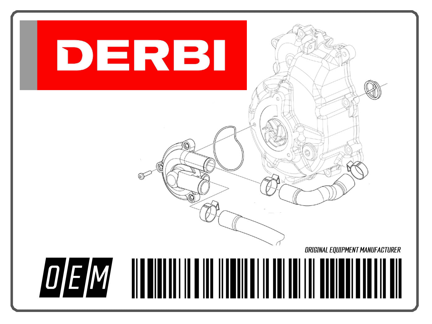 Piesă de schimb Derbi pentru Aprilia RX 125, SX 125, Derbi Senda 125 R, Senda 125 SM și alte modele