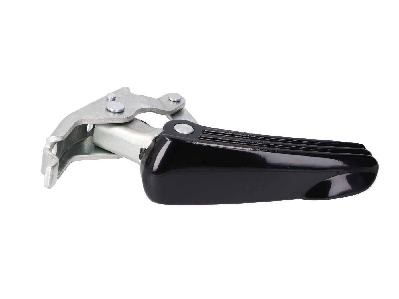Repaus picior pasager complet OEM stânga negru Vespa pentru GT 125, GT 200, GTS 125, GTS 250, GTS 300 și alte modele