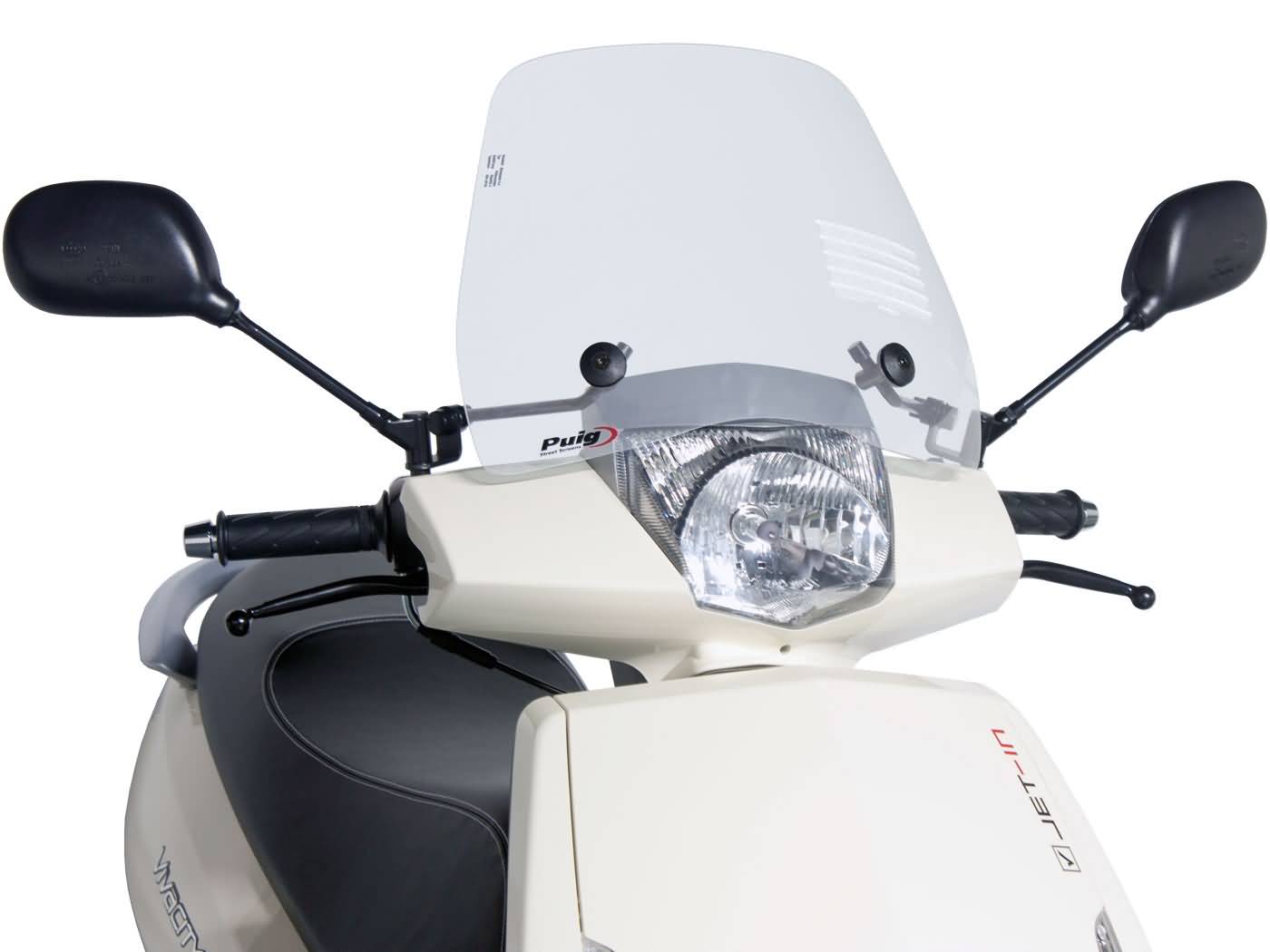 Parbriz Puig Trafic transparent pentru Peugeot Vivacity 3 50 4T și 2T (08-17)
