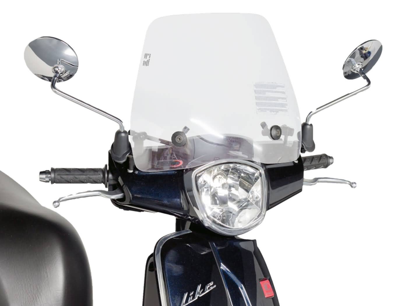 Parbriz Puig Trafic transparent pentru Kymco Like 50, Like 125, Like 200i (09-14)