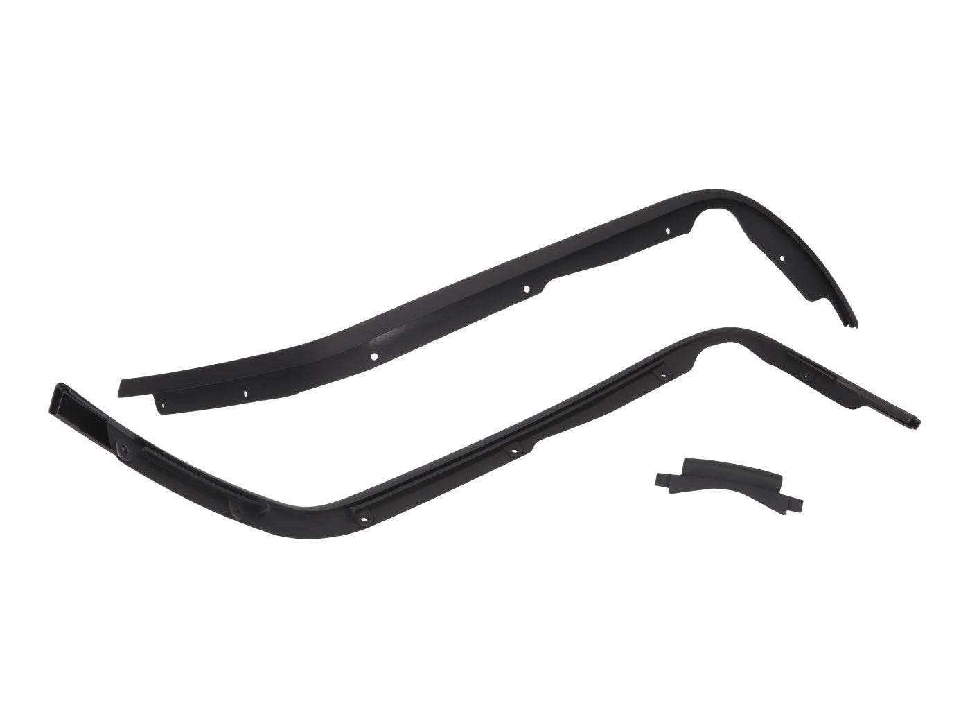 Set bordură protecție scut picior Moto Nostra negru mat pentru Vespa Primavera, Vespa Sprint 2013-