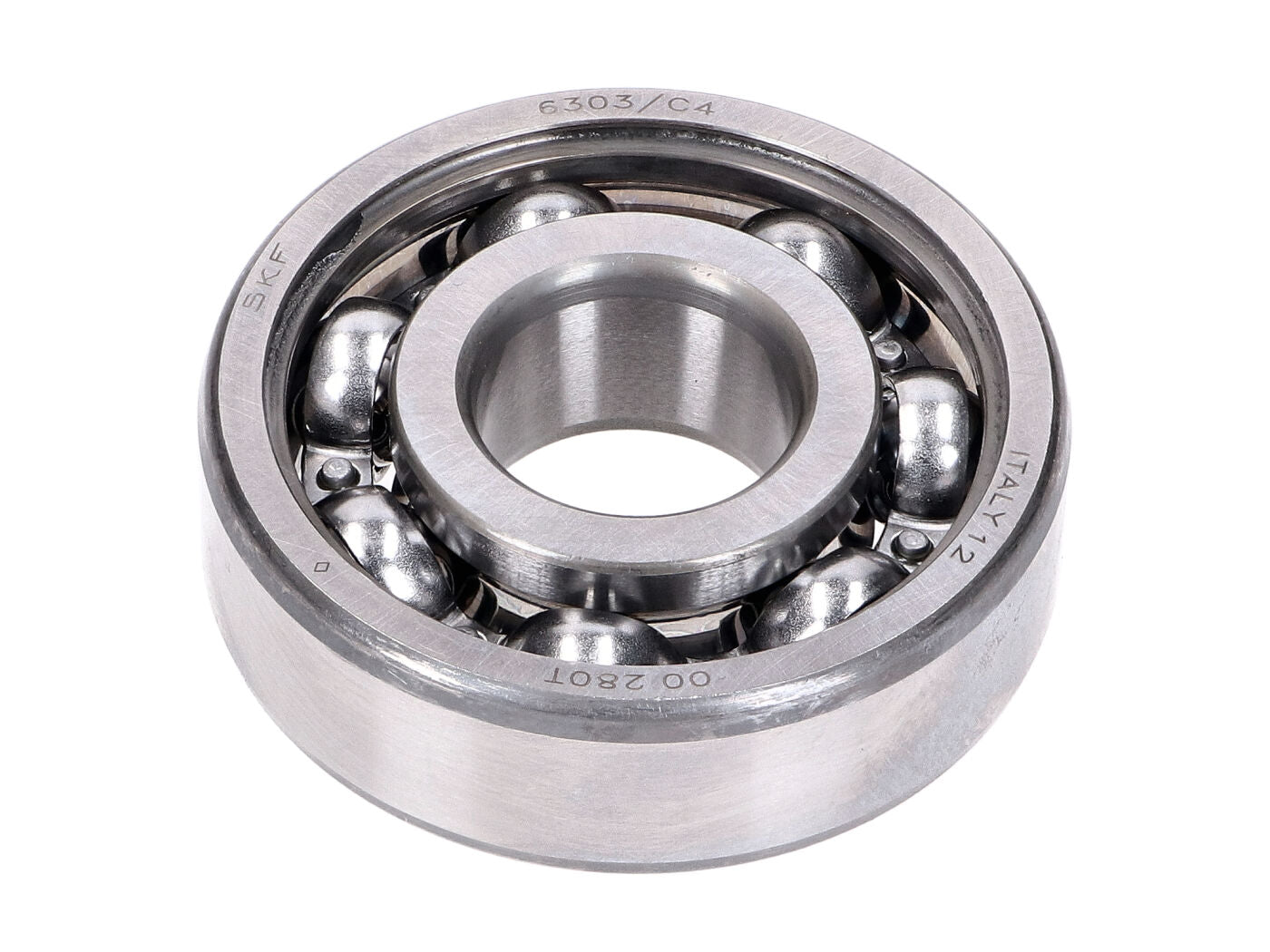 Rulment arbore cotit SKF 6303 17x47x14 colivie metalică -C4- pentru Rieju, Beta, Motorhispania, Aprilia, Yamaha și alte modele