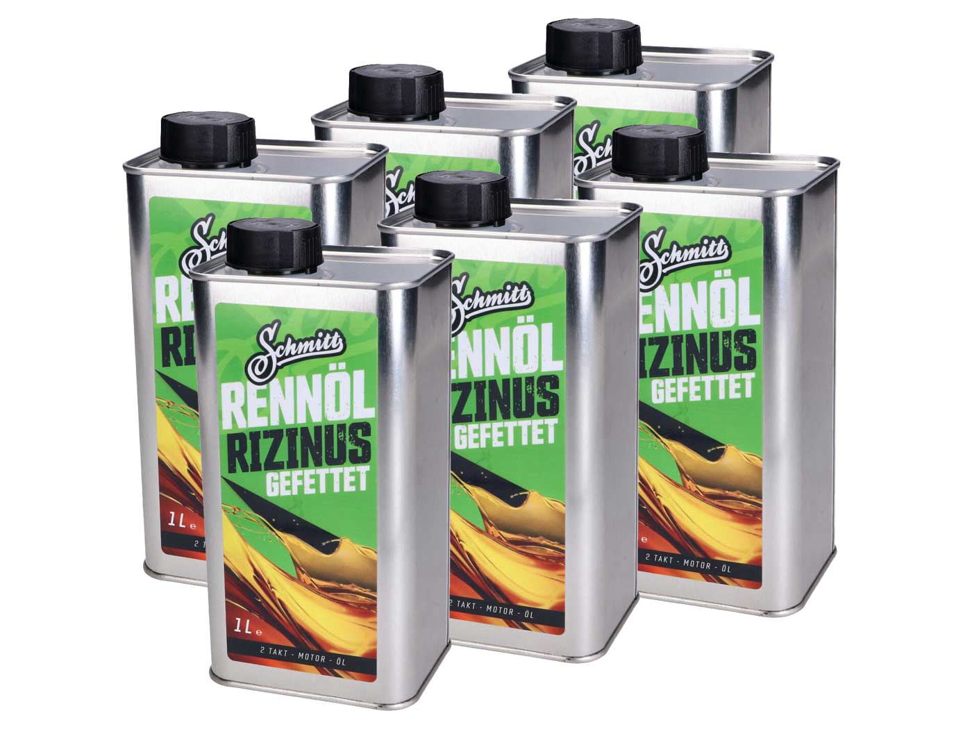 Ulei Motor 2 Timpi Schmitt Race Ricin Sixpack 6x1 Litru universal