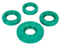 Set simering motor Schmitt Evolution FKM verde cu direcție de rotație pentru Simson S51, S53, S70, S83, Schwalbe KR51/2, SR50, SR80