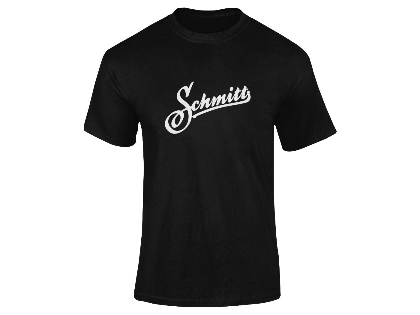 Tricou Schmitt Logo, negru, 100% bumbac, unisex - mărimea S