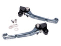 Set Manete de Frână și Ambreiaj Schmitt CNC din Aluminiu Negru-Gri pentru Simson S50, S51, S53, KR51/2, SR50, SR80